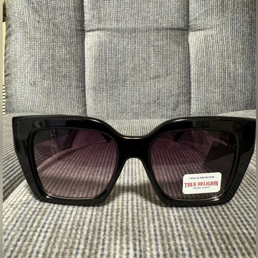TRUE RELIGION LOGO AUTHENTIC!! Sunglasses WOMEN MEN COLOR BLACK